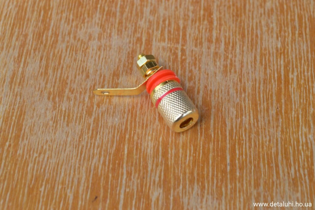 Банановий роз'єм 3,5 мм 21 мм червоний від компанії Detaluhi - фото 1