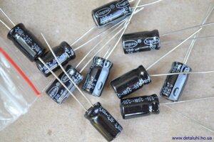 Електролітичні конденсатори 100 МКФ x 35 В - 10x6 мм 105 ° C