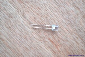 LED 5 мм, прозорий, синій світлий