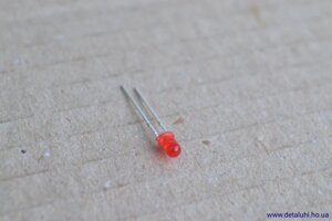 Світлодіод круглий 3 мм - червоний