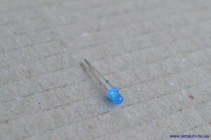 Світлодіод круглий 3 мм - синій