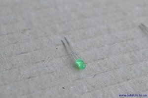 Світлодіод круглий 3 мм - зелений