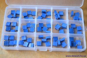 Набір підлаштування резисторів 3296 (асорті) - 75 шт