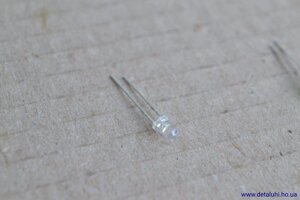 Світлодіод круглий 3 мм - білий