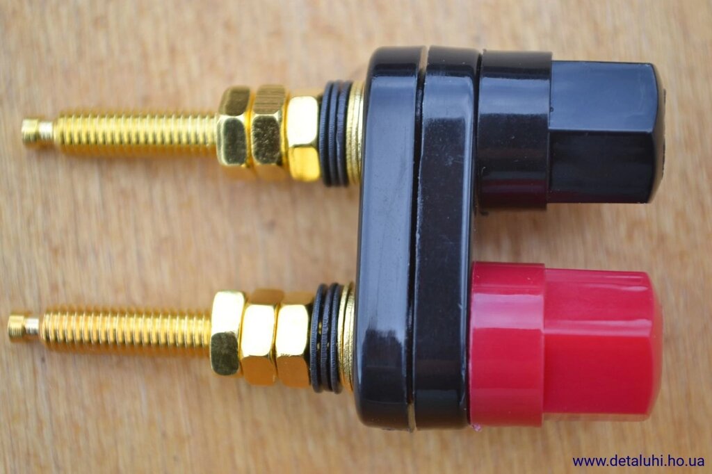 Подвійний роз'єм типу банан 4 мм мама (довга різьба) від компанії Detaluhi - фото 1