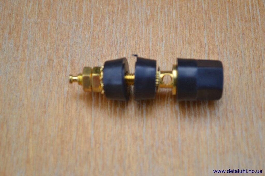 Роз'єм банан 4 мм - чорний від компанії Detaluhi - фото 1