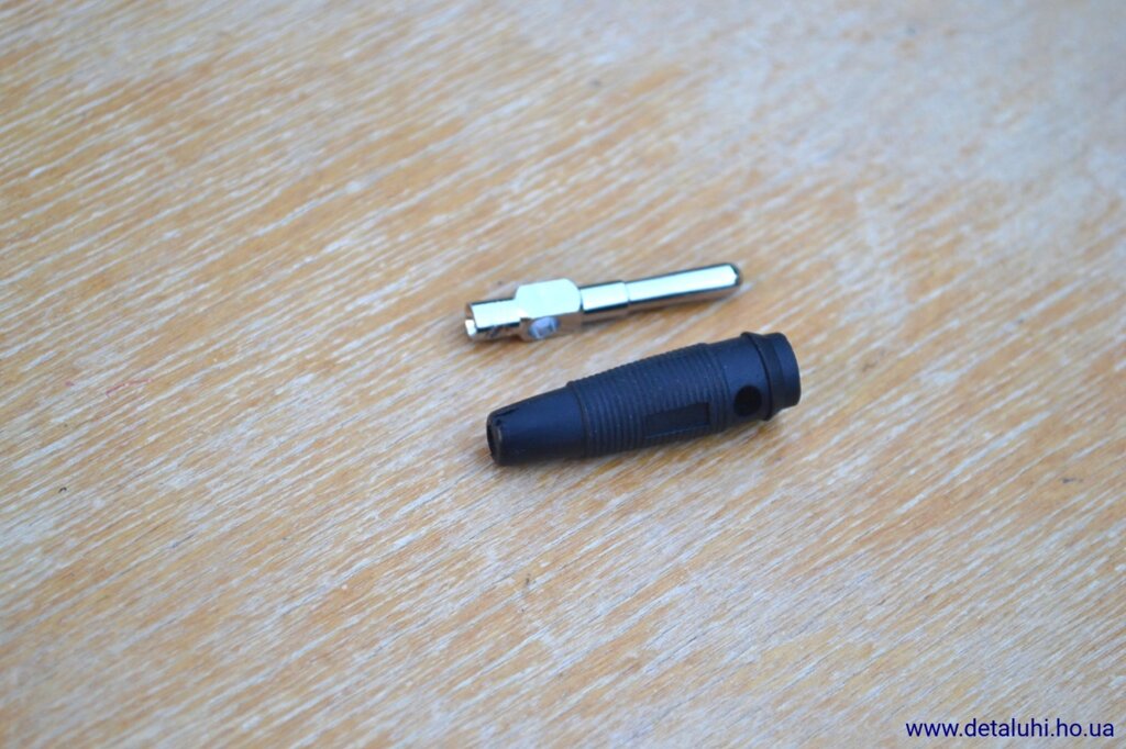 Роз'єм банан для щупів і кабелів БП - чорний від компанії Detaluhi - фото 1