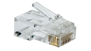 100 штук роз'ємів RJ45 8P8C Cat5 Cat5e Cat6 RJ-45.