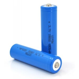 Акумулятор 18650 li-ion ICR18650 tiptop, 1800mah, 3.7V, blue vipow (ICR18650-1800mahtt)