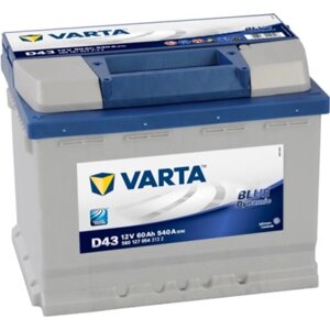 Акумулятор автомобільний Varta 60Ач Blue Dynamic D43 (560127054)