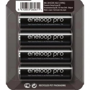 Акумулятор panasonic AA eneloop 2500mah pro NI-MH * 4 (BK-3HCDE/4CP)