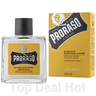 Бальзам для догляду за бородою Proraso Wood & Spice 100 мл (8004395001651)