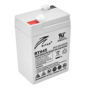 Батарея до дбж ritar AGM RT645, 6V-4.5ah (RT645)