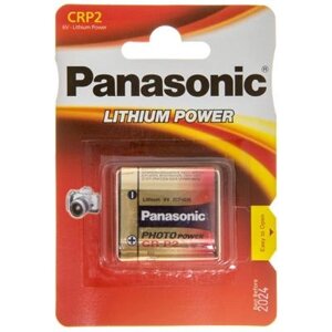 Батарейка panasonic CR P2 * 1 lithium (CR-P2l/1BP)