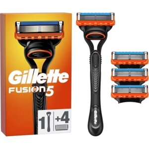 Бритва Gillette Fusion5 з 4 змінними картриджами (7702018556274/7702018610266)