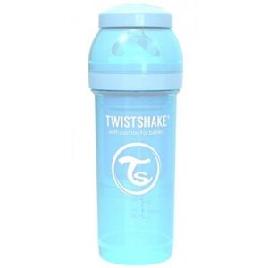 Пляшечка для годування Twistshake антиколькова 260 мл, світло-блакитна (69864)