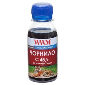 Чорнило WWM canon CL-441/CL-446/CLI-451C 100г cyan water-soluble (C45/C-2)