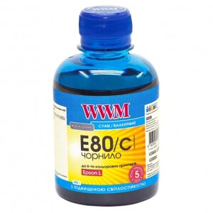 Чорнило WWM EPSON L800 cyan (E80/C)