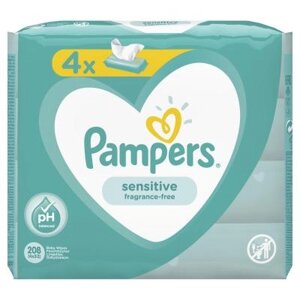 Дитячі вологі серветки Pampers Sens 4x52 (8001841062624)