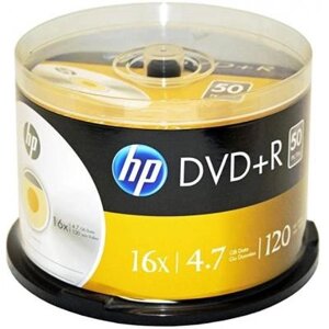 Диск DVD HP DVD+R 4.7GB 16X 50шт spindle (69319/DRE00026-3)