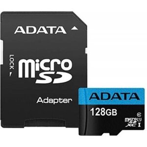 Карта пам'яті ADATA 128GB microsd class 10 UHS-I A1 premier (AUSDX128GUICL10A1-RA1)