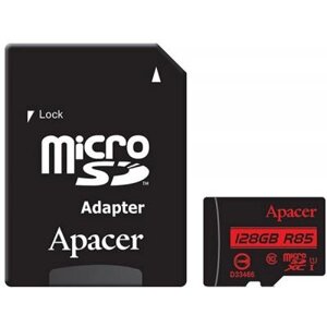 Карта пам'яті apacer 128GB microsdxc class10 UHS-I (AP128GMCSX10U5-R)