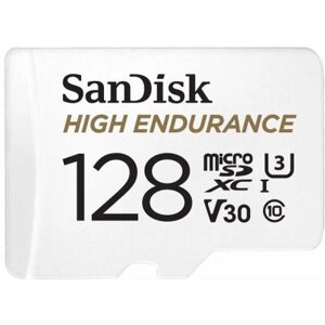 Карта пам'яті sandisk 128GB microsdxc class 10 UHS-I U3 V30 high endurance (sdsqqnr-128G-GN6ia)