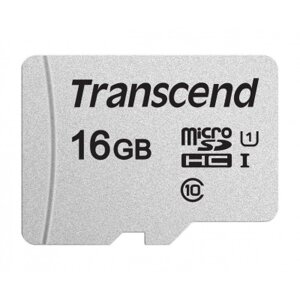 Карта пам'яті transcend 16GB microsdhc class 10 UHS-I U1 (TS16GUSD300S)