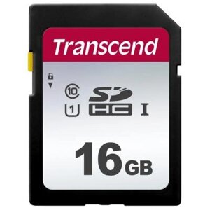 Карта пам'яті transcend 16GB SDHC class 10 UHS-I U1 (TS16GSDC300S)