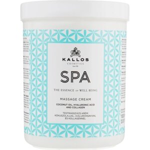 Крем для тіла Kallos Cosmetics SPA Massage Cream Для масажу з кокосовою олією, гіалуроновою кислотою і колагеном 1000