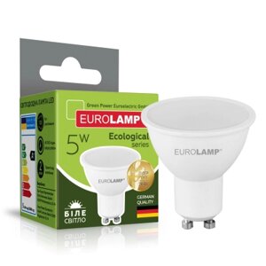 Лампочка eurolamp LED SMD MR16 5W GU10 4000K 220V (LED-SMD-05104(P