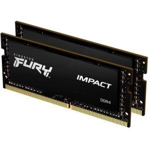 Модуль пам'яті для ноутбука SoDIMM DDR4 32GB (2x16GB) 2666 MHz Fury Impact Kingston Fury (ex. HyperX) (KF426S15IB1K2/32)