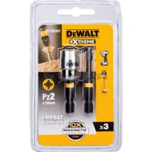 Набір біт dewalt impact torsion, ударних, pz2, L=50 мм, 2 шт. магнітний тримач (DT70535T)