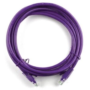 Патч-корд 10м, RJ-45, Cat. 5e, CU, мідь, фіолетовий Ritar (PCR-CU/10Pe / 04292)