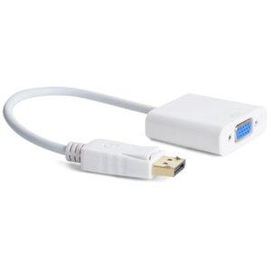 Перехідник DisplayPort to VGA Cablexpert (A-DPM-VGAF-02-W)