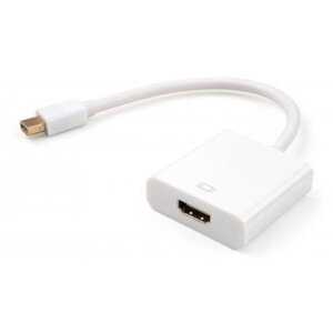 Перехідник mini display port M to HDMI F white vinga (vcpmdphdmiwh)