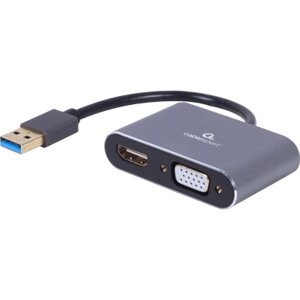 Перехідник USB-A to HDMI/VGA cablexpert (A-USB3-hdmivga-01)