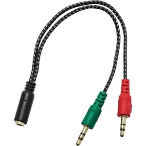 Перехідник XoKo AC-007 2x3.5-мм jack (F) - 3.5-мм 4pin jack (M) (XOKO AC-007)