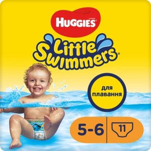 Підгузки Huggies Little Swimmer 5-6 (12-18 кг) 11 шт (5029053538426)