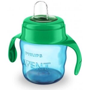 Поїльник-непроливайка Philips AVENT з м'яким носиком 200 мл блакитний, 6 міс+SCF551/05)