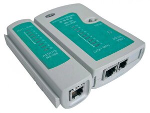 Тестер RJ45 LAN витої пари RJ-45, RJ-11, RJ-12