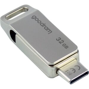 USB флеш накопичувач goodram 32GB ODA3 silver USB 3.0 / type-C (ODA3-0320S0r11)