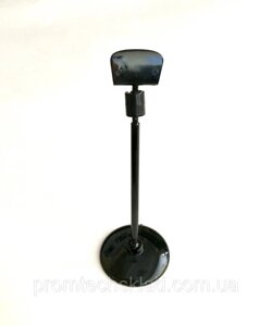 Цінник-тримач на круглій підставці BASE-CLIP mini чорні, ніжка 10 см