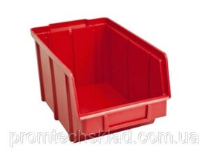 Ящик-лоток 701 пластиковий для метизів червоний СТАНДАРТ 230х145х125 мм