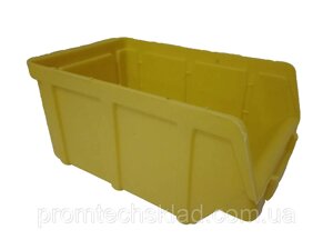 Ящик-лоток 701 пластиковий для метизів жовтий СТАНДАРТ 230х145х125 мм