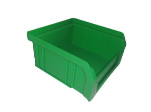 Ящик пластиковий 703 для метизів зелений 90х100х50 мм