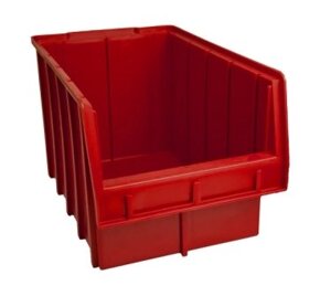 Ящик полімерний складської 700 для зберігання метизів червоний
