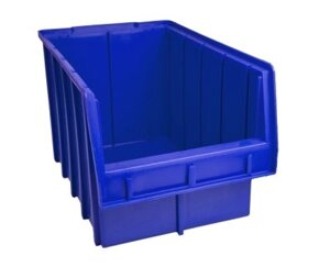 Ящик полімерний складської 700 для зберігання метизів синій