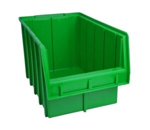Ящик полімерний складської 700 для зберігання метизів зелений
