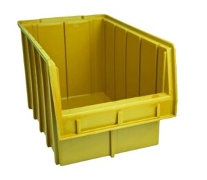 Ящик полімерний складської 700 для зберігання метизів жовтий